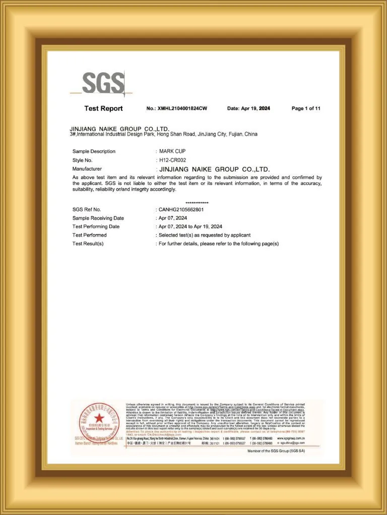 Compliance document page 2 available for buyer verification