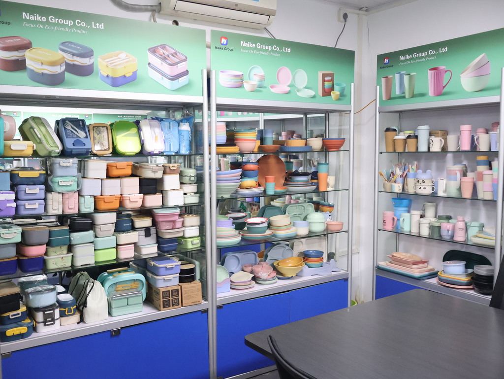 Tableware samples prepared for review and testing