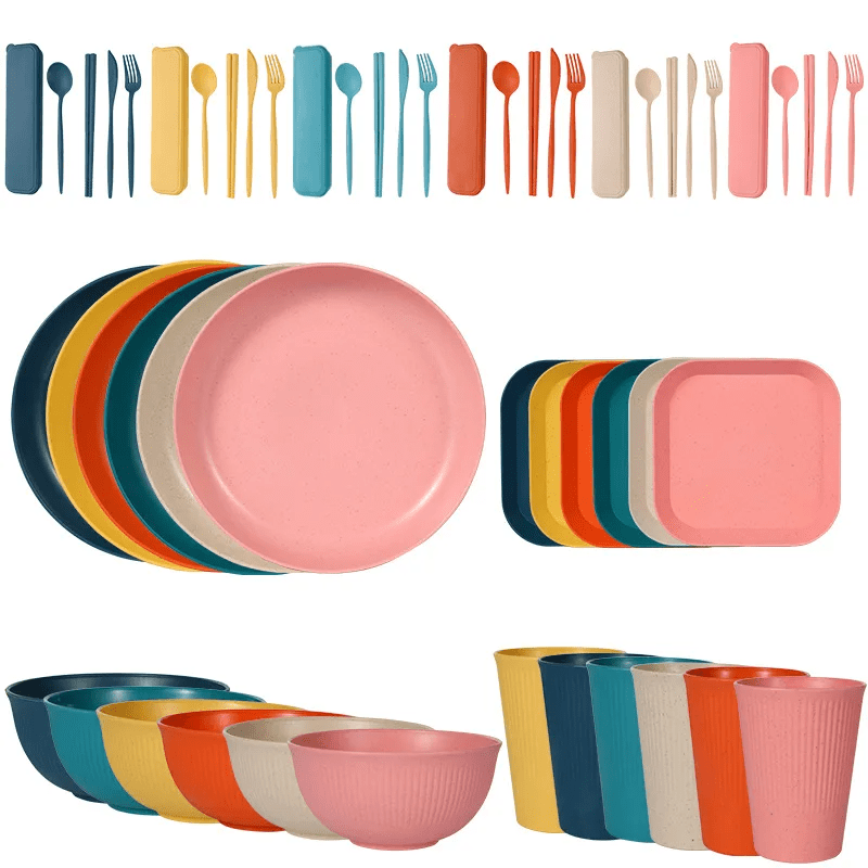 Thickened Wheat Straw Dinnerware Set