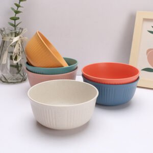 Wholesale Custom Logo Environmentally Friendly Biodegradable Wheat Straw Bowl