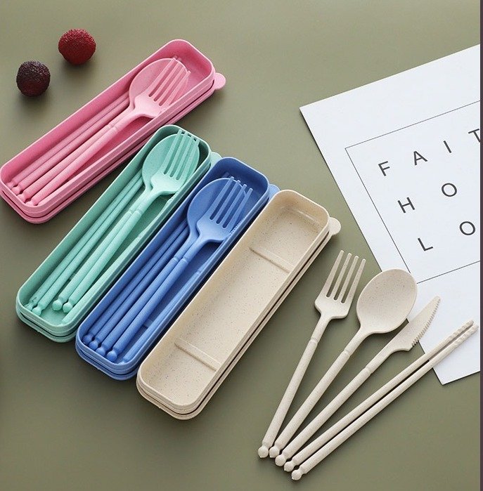 Wheat Straw Cutlery Set (4)
