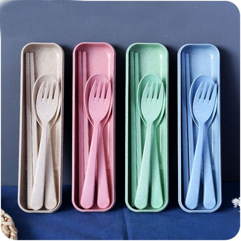 Portable Wheat Straw Cutlery Set