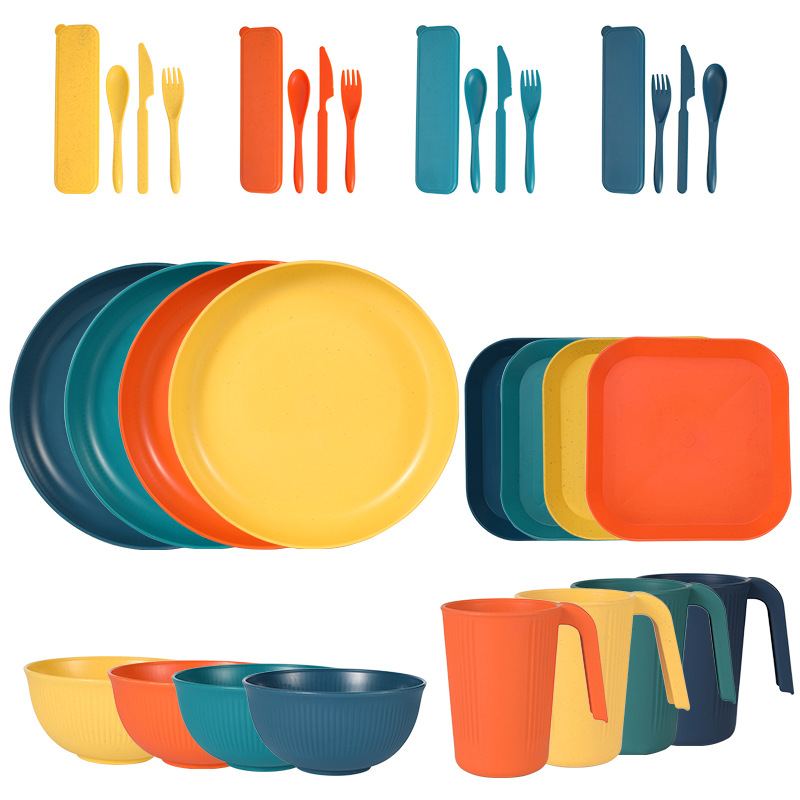 Reusable Bowl And Plate Set