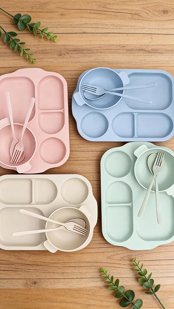 Premium Custom Wheat Straw Dinnerware Sets by Naike Dinner