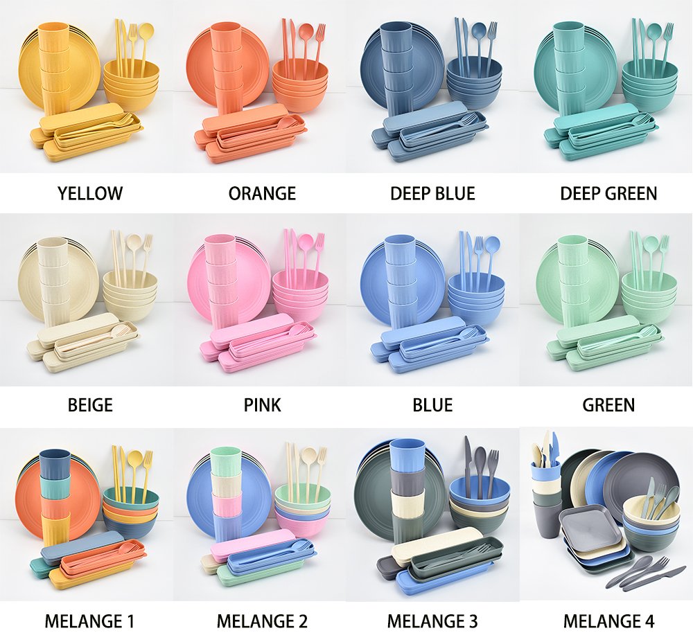 Wheat Straw Dinnerware Set