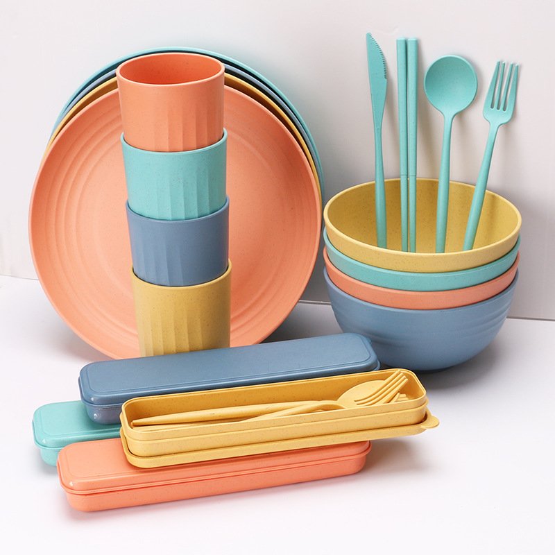 Wheat Straw Dinnerware Set
