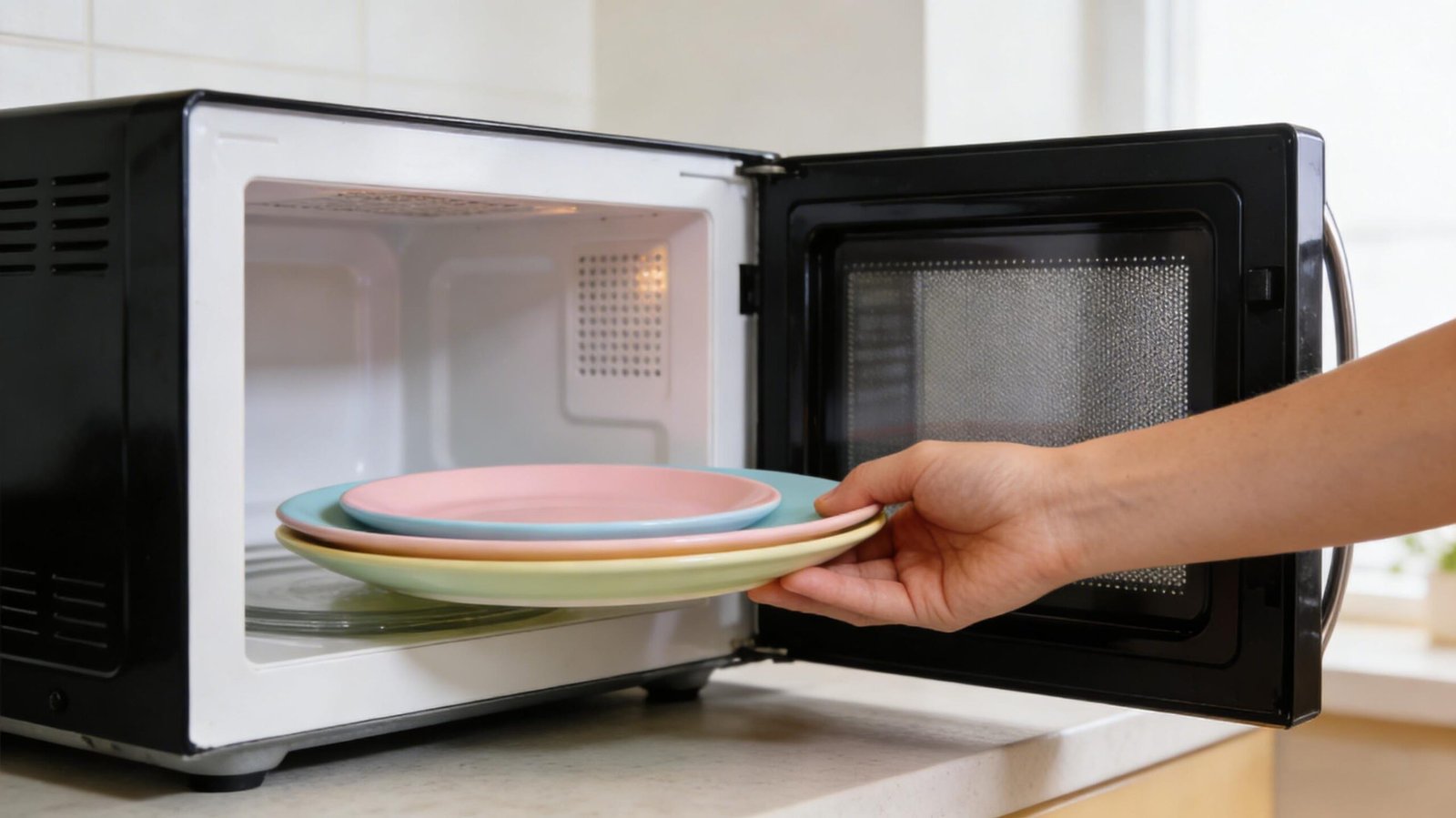Wheat Straw Plates in the Microwave Oven