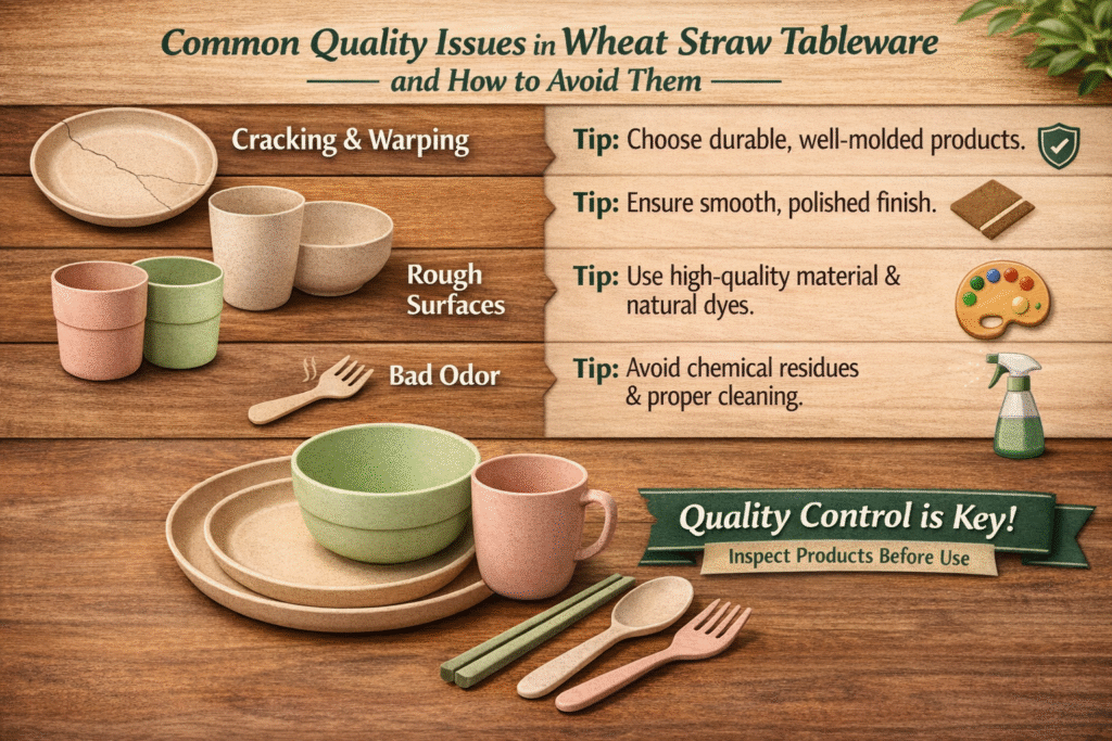 How to Avoid Common Quality Issues in Wheat Straw Tableware