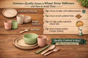 How to Avoid Common Quality Issues in Wheat Straw Tableware
