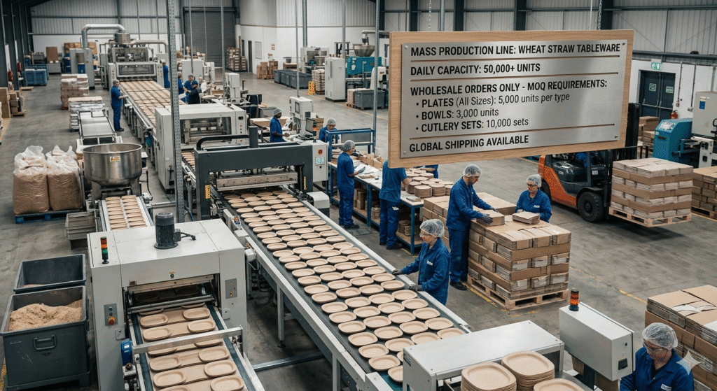 Wheat Straw Dinnerware MOQ Factory Standard