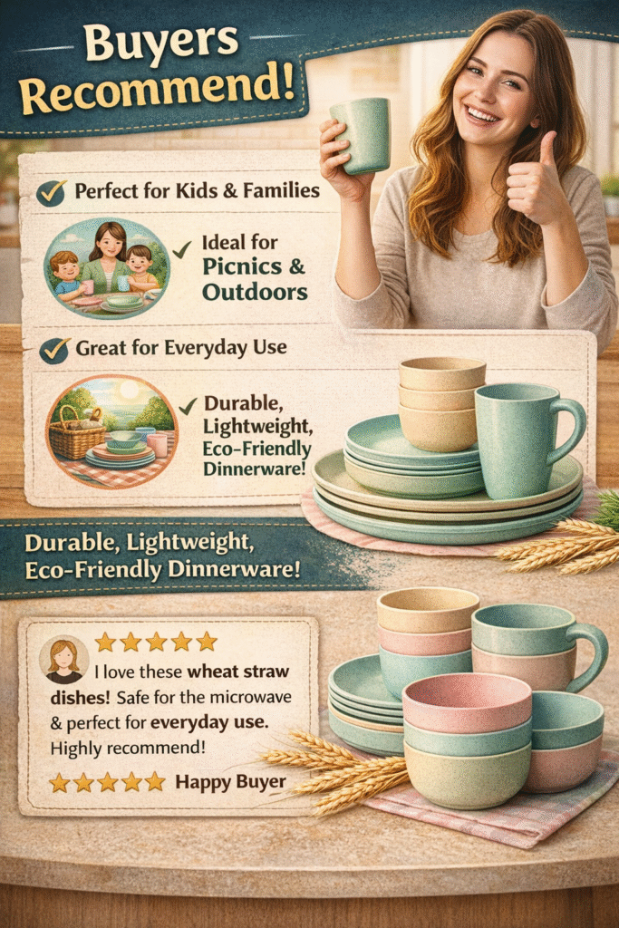 Microwave Safety of Wheat Straw Dinnerware: Is It Safe to Use