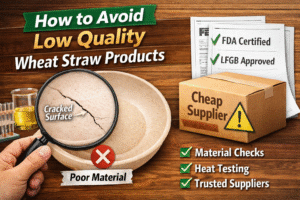 how to avoid low quality wheat straw products