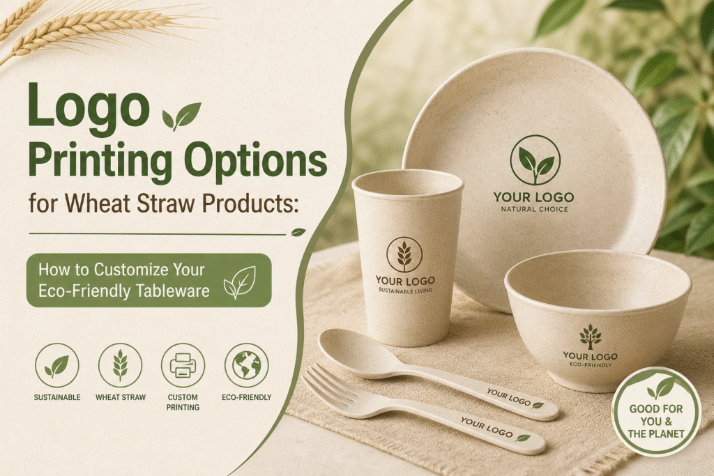 Logo Printing for Wheat Straw Products