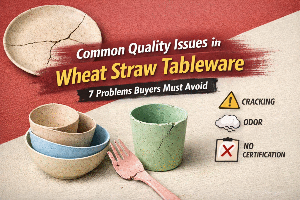 Common Quality Issues in Wheat Straw Tableware