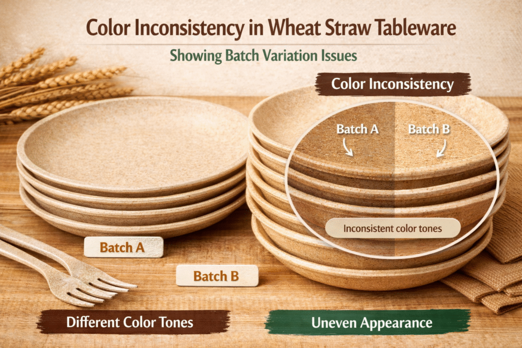Common Quality Issues in Wheat Straw Tableware