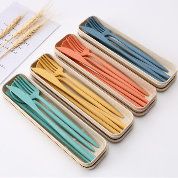 Wheat-straw composite cutlery sets