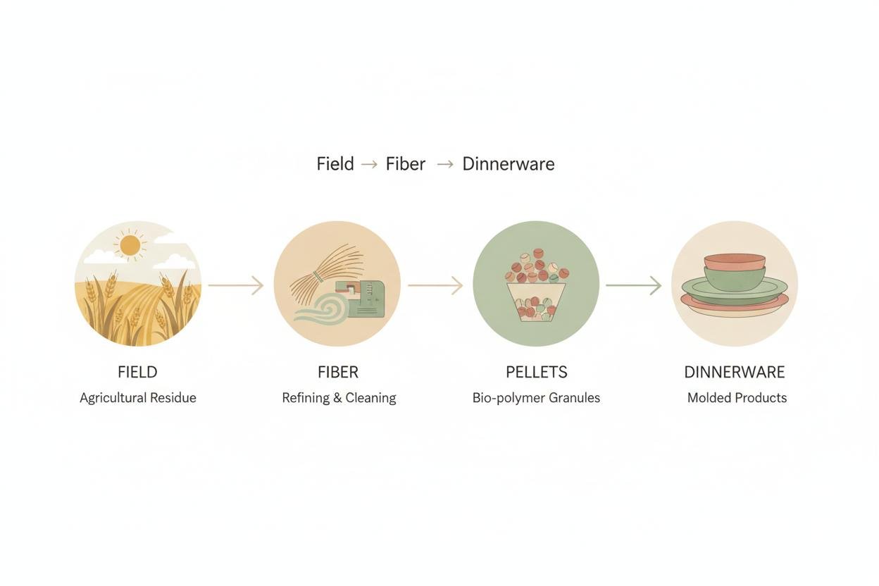 The Lifecycle of Wheat Straw Tableware