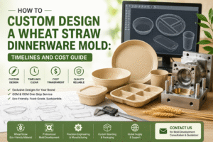 custom wheat straw dinnerware mold
