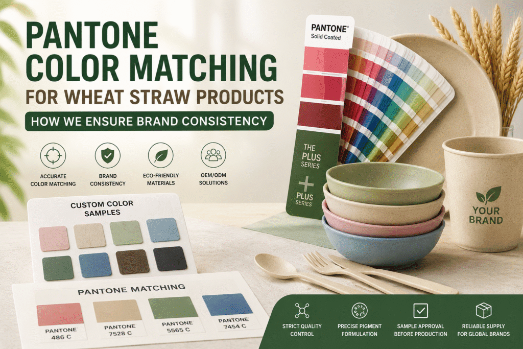 Pantone Color Matching for Wheat Straw Products