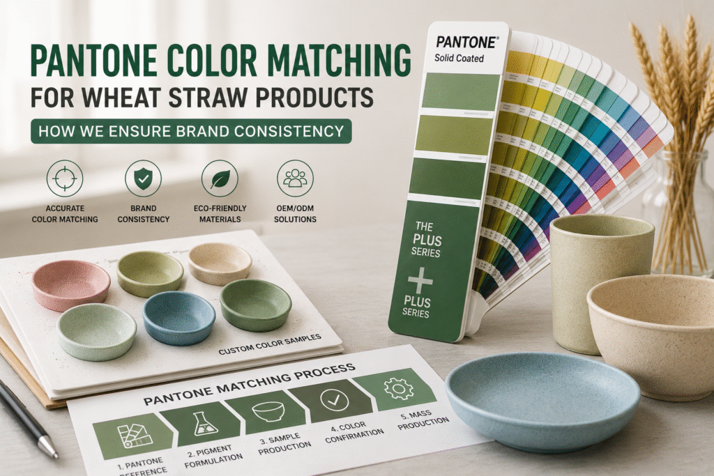 Pantone Color Matching for Wheat Straw Products