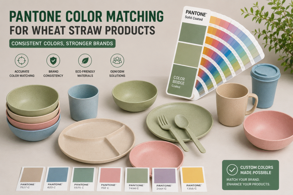 Pantone Color Matching for Wheat Straw Products