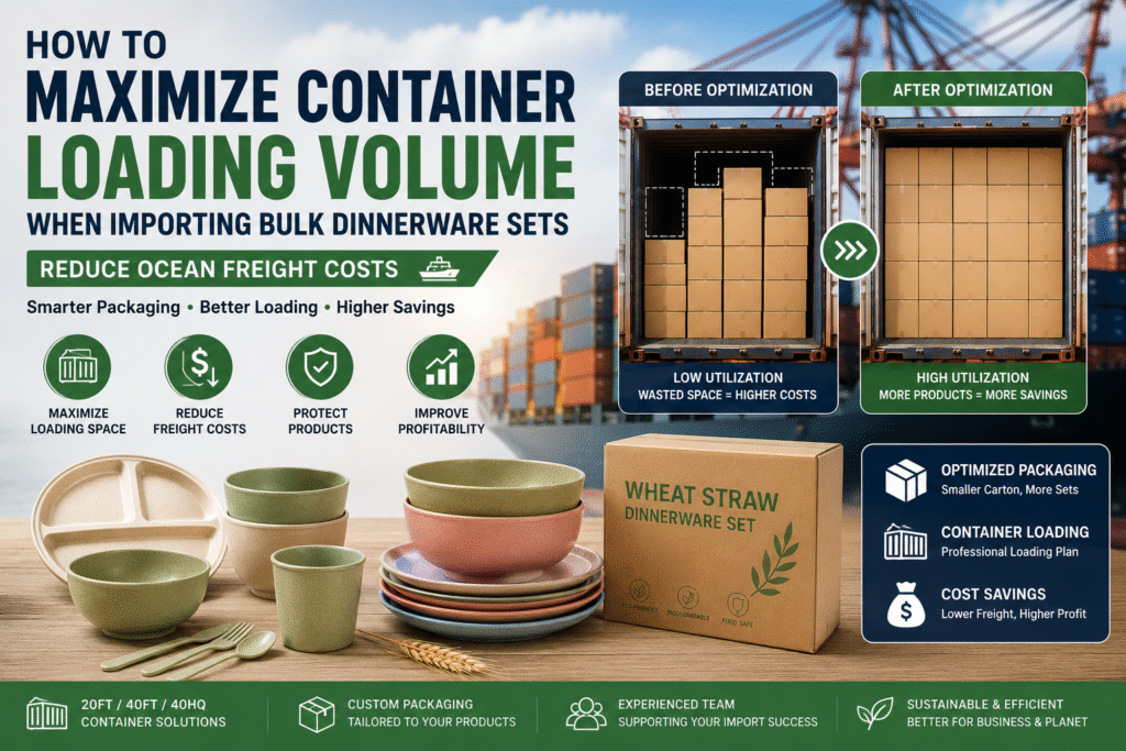 How to Maximize Container Loading Volume When Importing Bulk Dinnerware Set