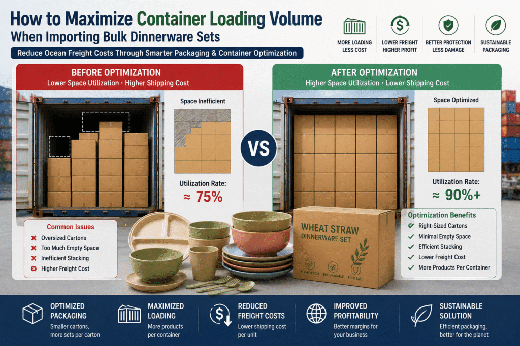 How to Maximize Container Loading Volume When Importing Bulk Dinnerware Set
