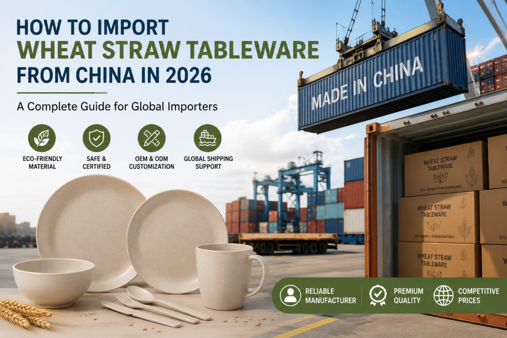 Import Wheat Straw Tableware from China