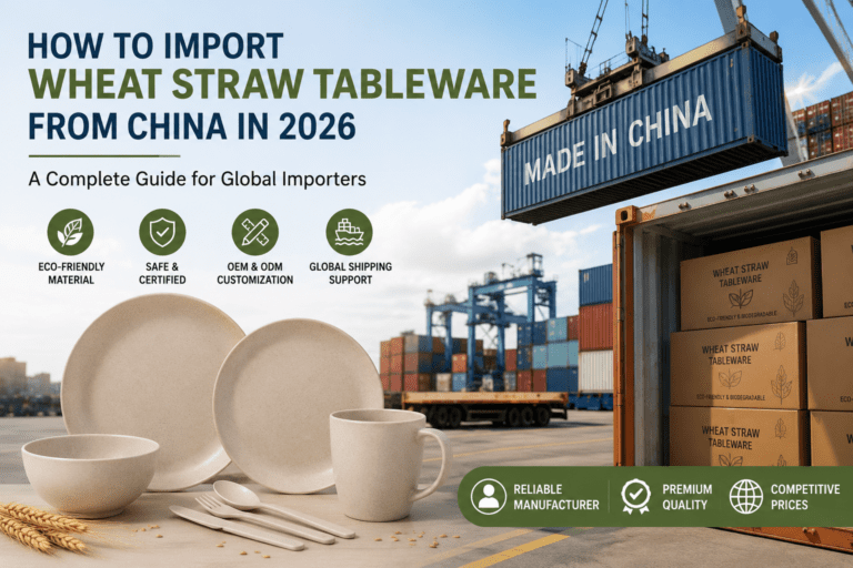 Import Wheat Straw Tableware from China