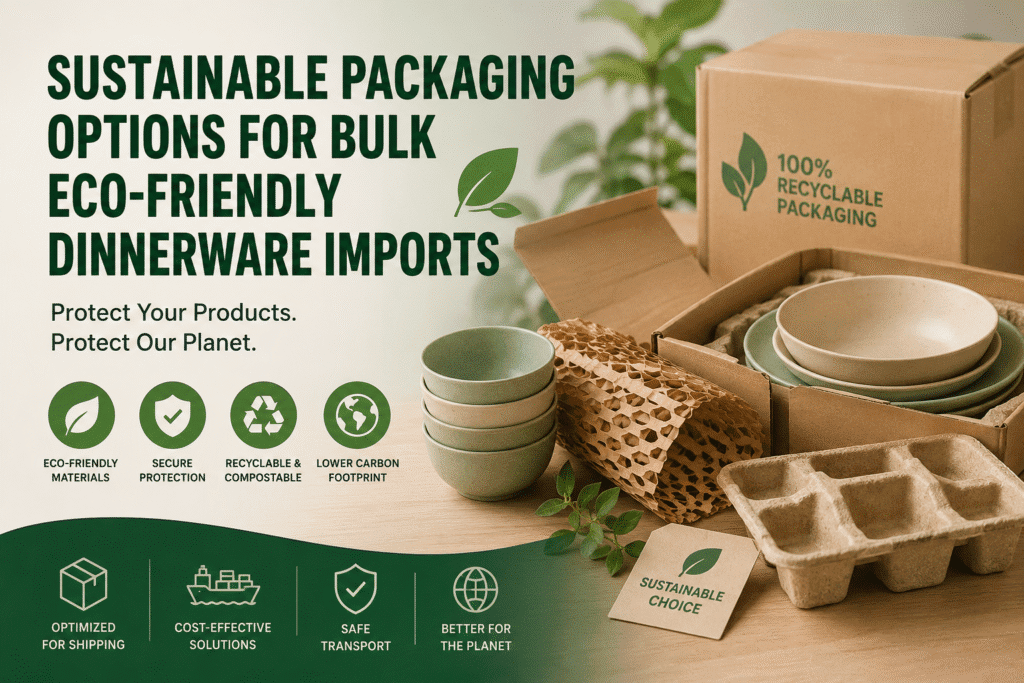 Sustainable Packaging Options for Bulk Eco-Friendly Dinnerware Imports