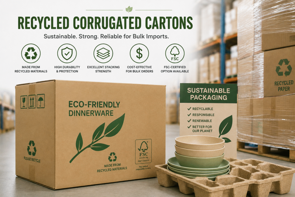 Sustainable Packaging Options for Bulk Eco-Friendly Dinnerware Imports