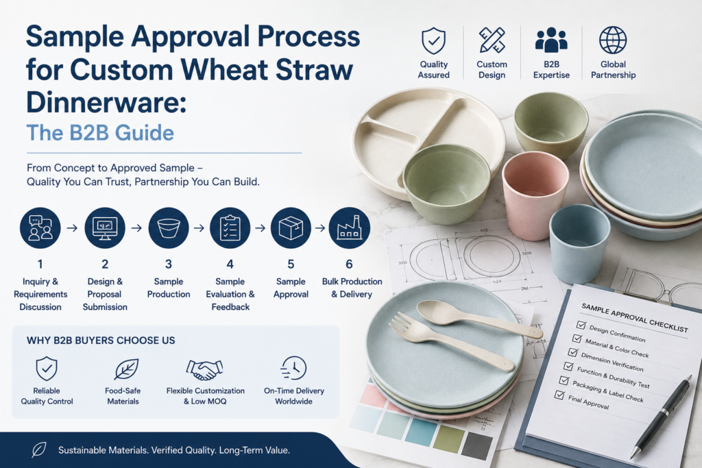 Sample Approval Process for Custom Wheat Straw Dinnerware