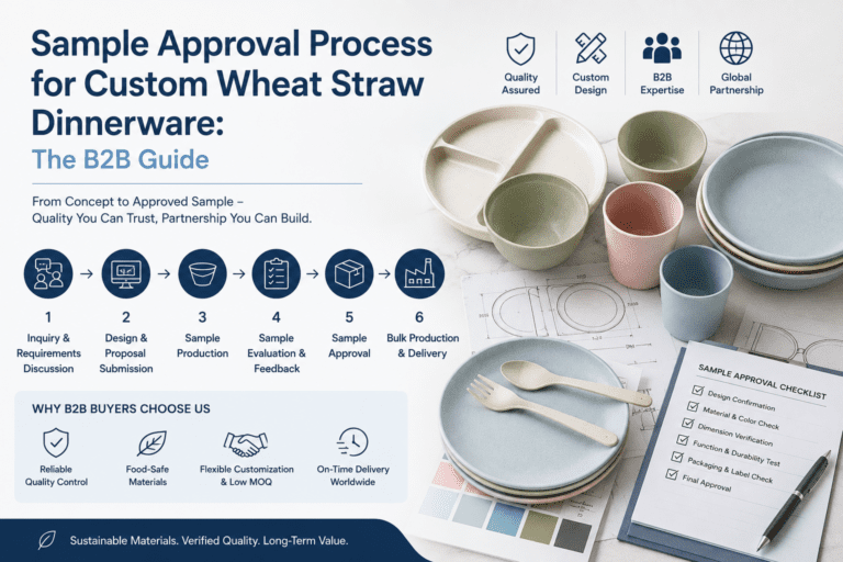 Sample Approval Process for Custom Wheat Straw Dinnerware