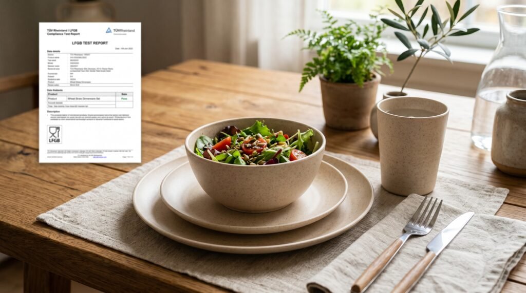 LFGB Testing for Wheat Straw Dinnerware