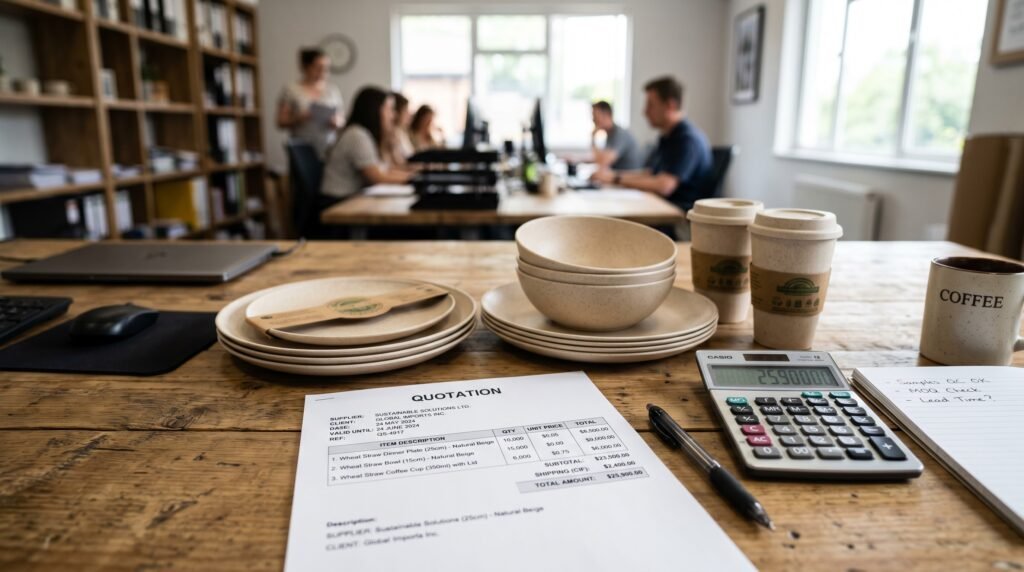 How to Read a Wheat Straw Tableware Quotation: Mold, Packaging, Logo and Freight Costs Explained