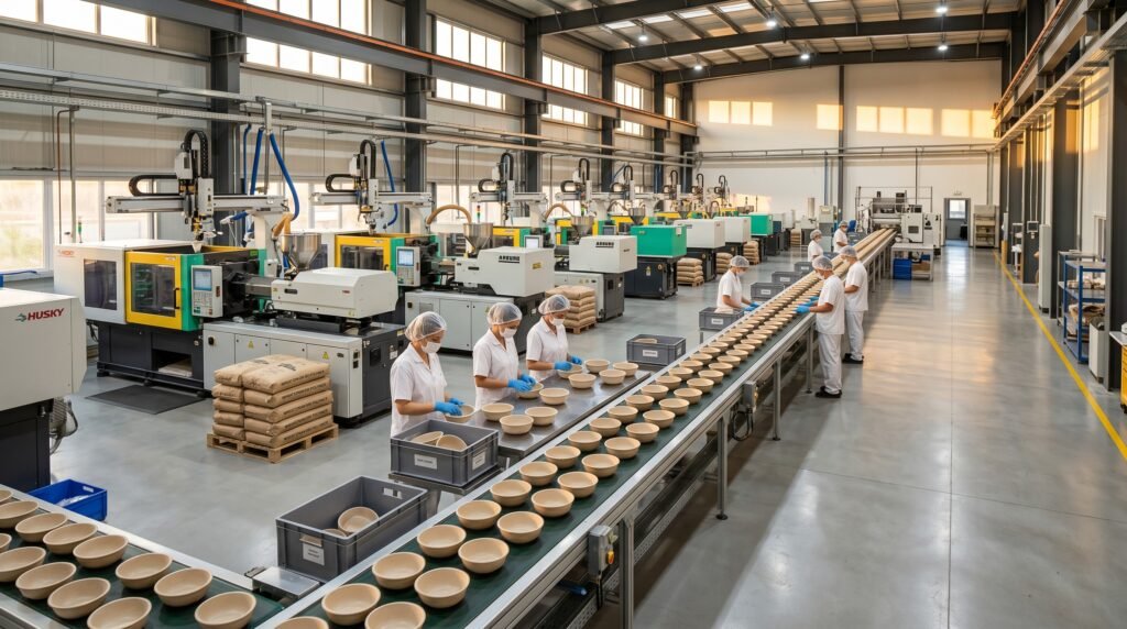 wheat straw factory floor
