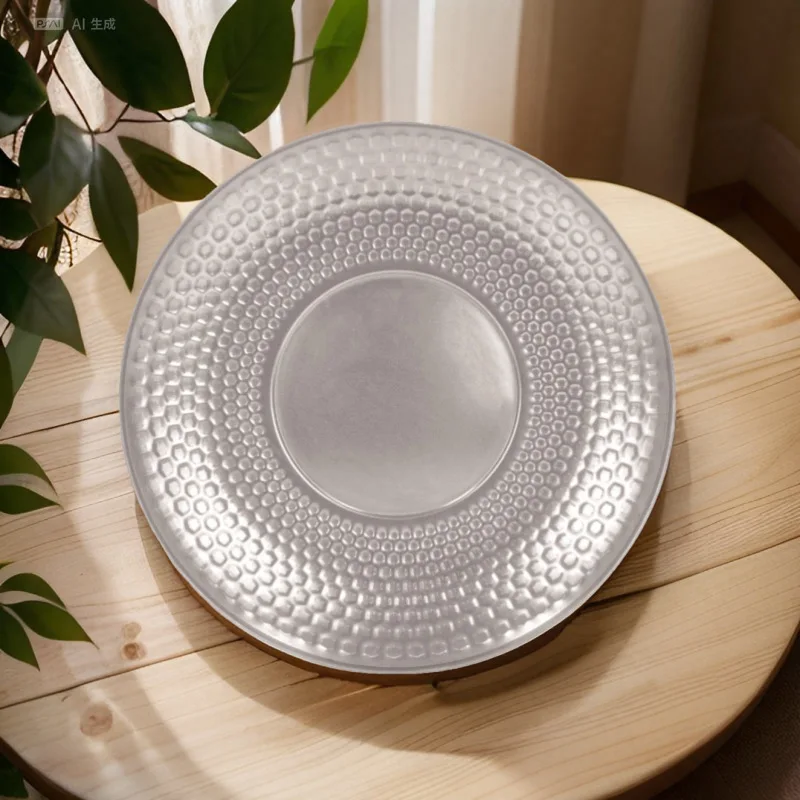 304 Stainless Steel Diamond-Pattern Dining Plate