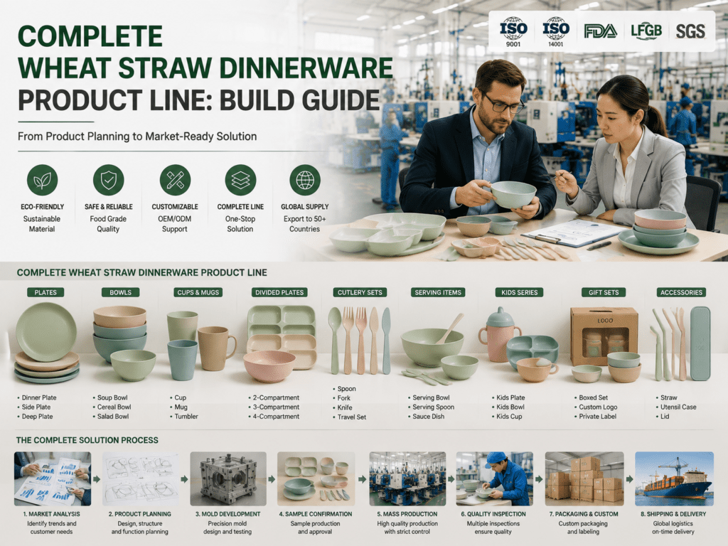 Complete Wheat Straw Dinnerware Product Line