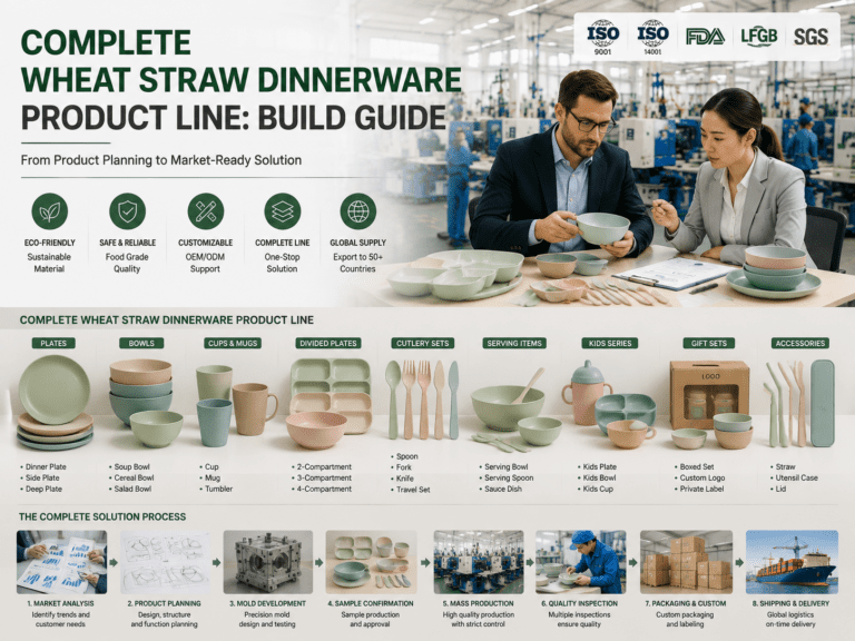 Complete Wheat Straw Dinnerware Product Line