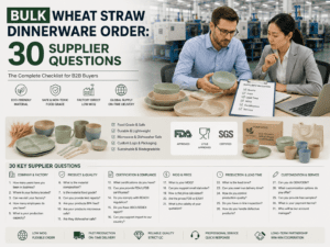 Bulk Wheat Straw Dinnerware Order