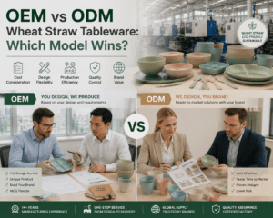 OEM vs ODM Wheat Straw Tableware