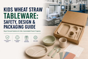 Kids Wheat Straw Tableware