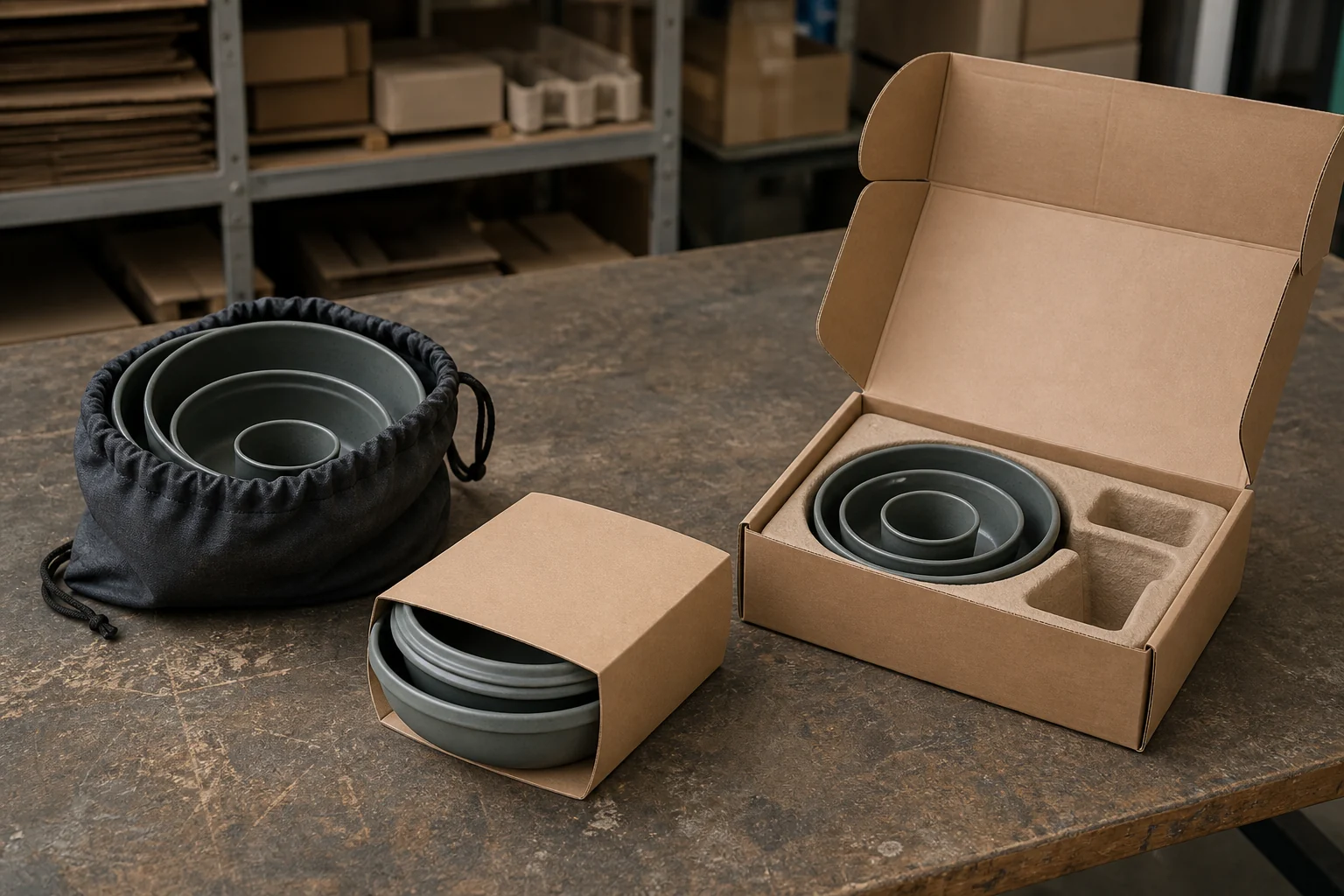 camping tableware packaging guide — Camping dinnerware packaging route comparison