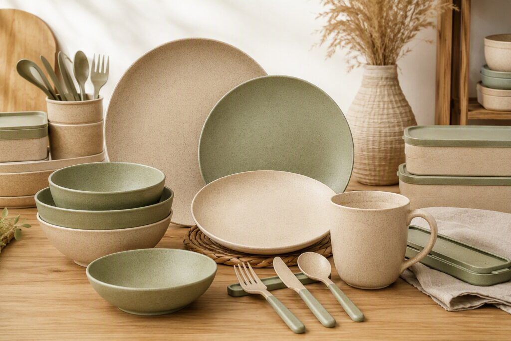 Complete Wheat Straw Dinnerware Product Line