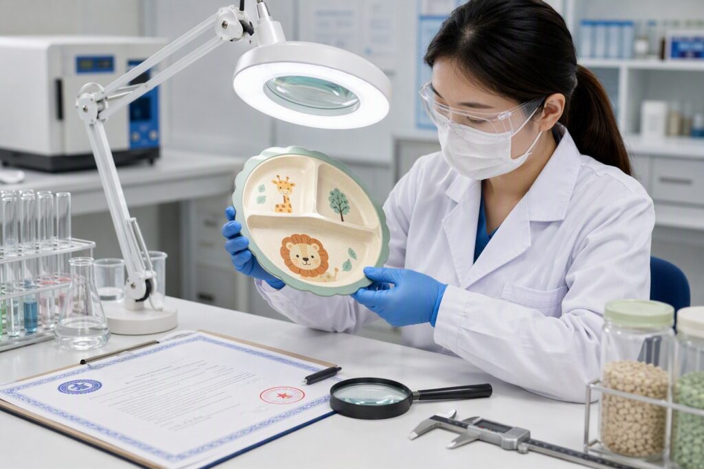 kids tableware safety testing