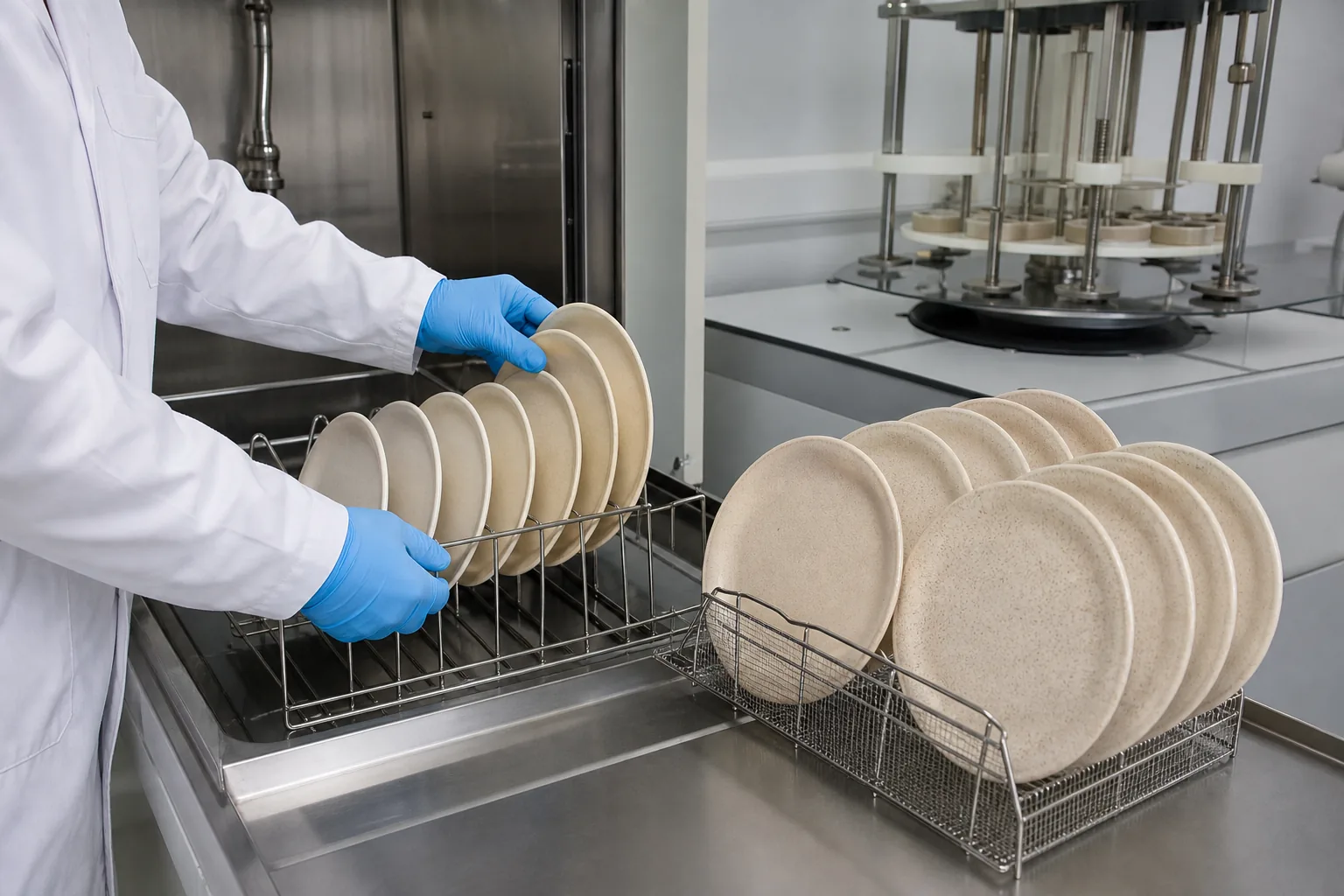Controlled repeated-use simulation for wheat straw tableware microplastic testing
