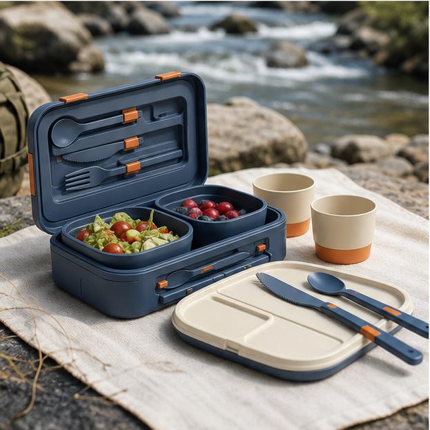Custom PP Two-Person Modular Picnic Meal Kit – outdoor application