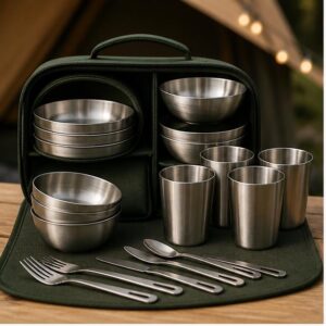 Custom 304 Stainless Steel Glamping Dining Set – catalog hero