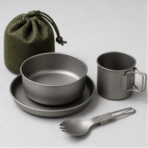 Custom Titanium Ultralight Nesting Mess Kit – catalog hero