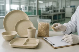 Does wheat straw tableware contain gluten factory material verification